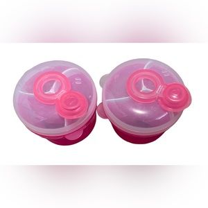 Munchkin 3 Compartment Powder Formula Dispenser Pack Of 2 Pink